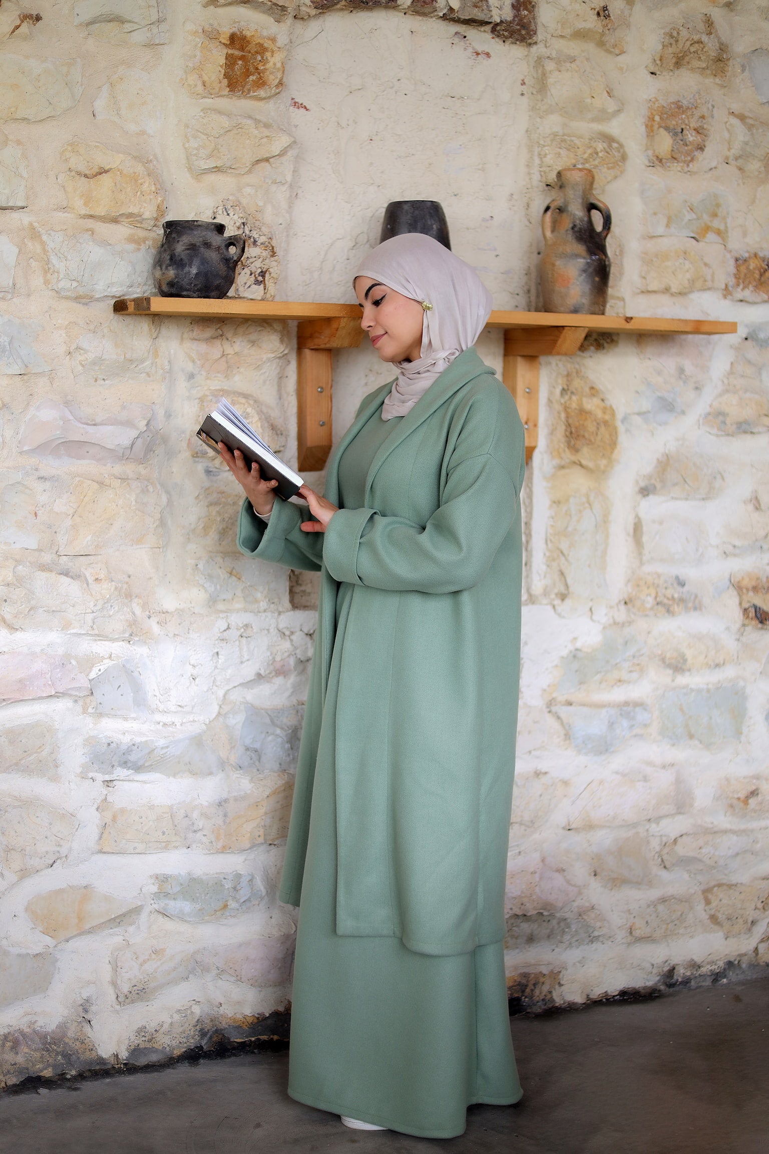 Jupe demi cloche en laine