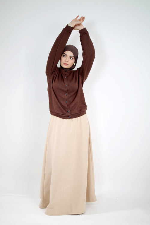 Jupe demi cloche en laine